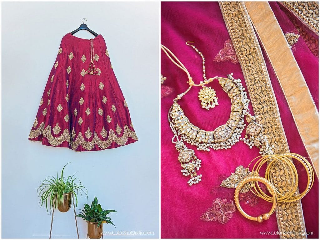 Indian Wedding Outfit at Engagement Party at Liberty Station by Color Shot Studio