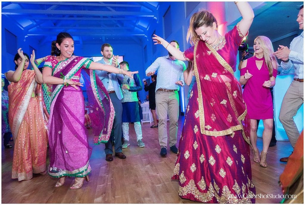 Dance at Engagement Party at Liberty Station by Color Shot Studio