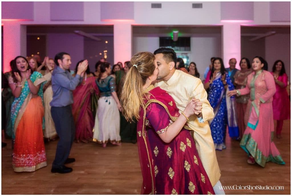Dance at Engagement Party at Liberty Station by Color Shot Studio