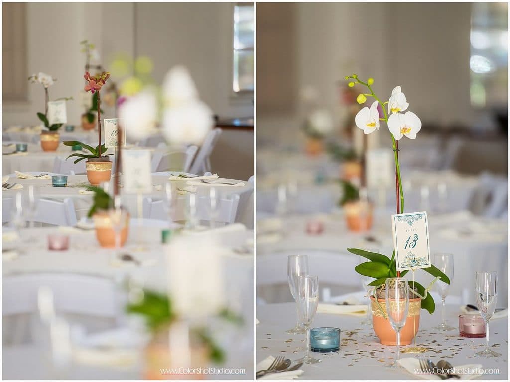 Set up at Engagement Party at Liberty Station by Color Shot Studio