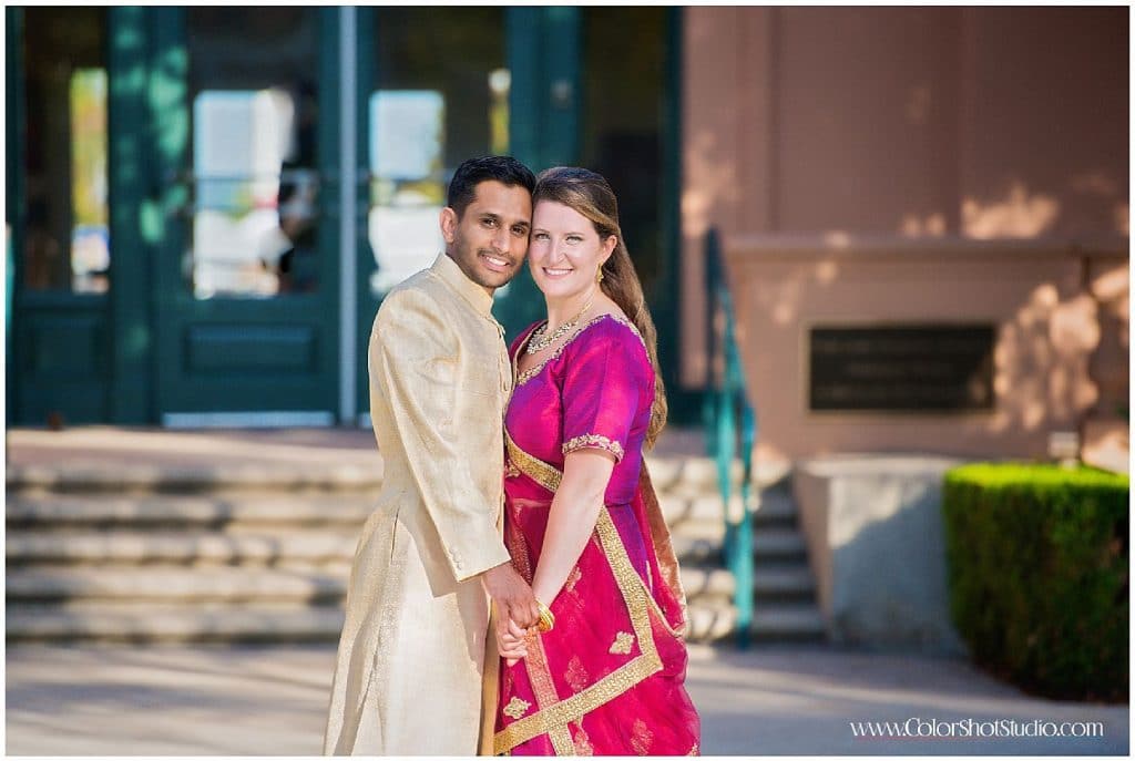 Couple at Engagement Party at Liberty Station by Color Shot Studio