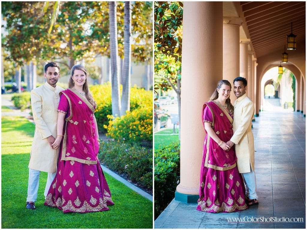 Couple at Engagement Party at Liberty Station by Color Shot Studio