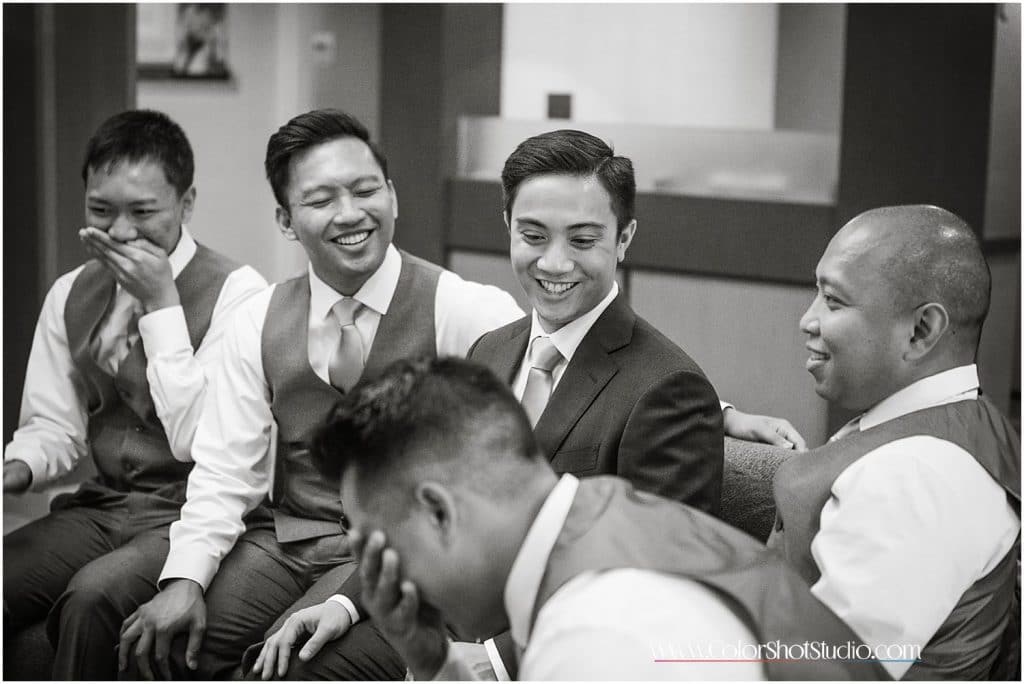 groom with groomsmen