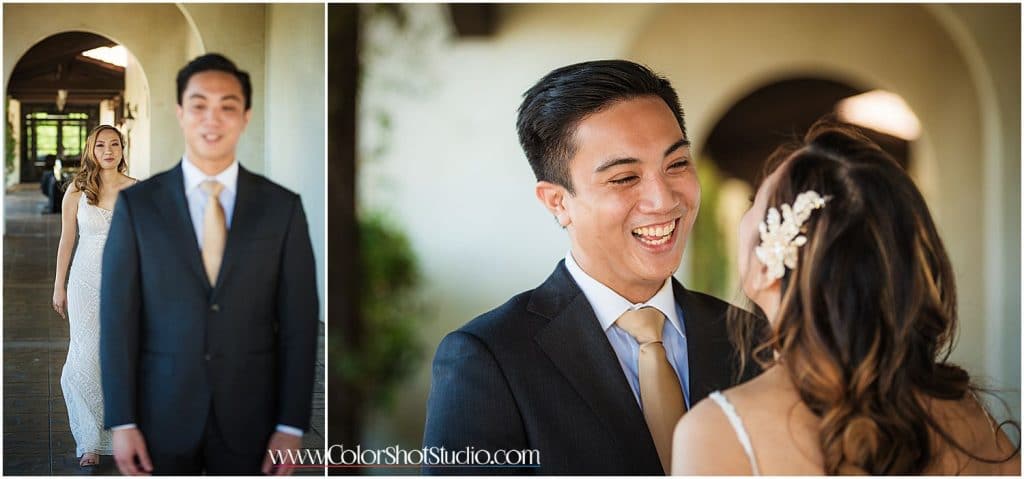 First Look Bride and Groom