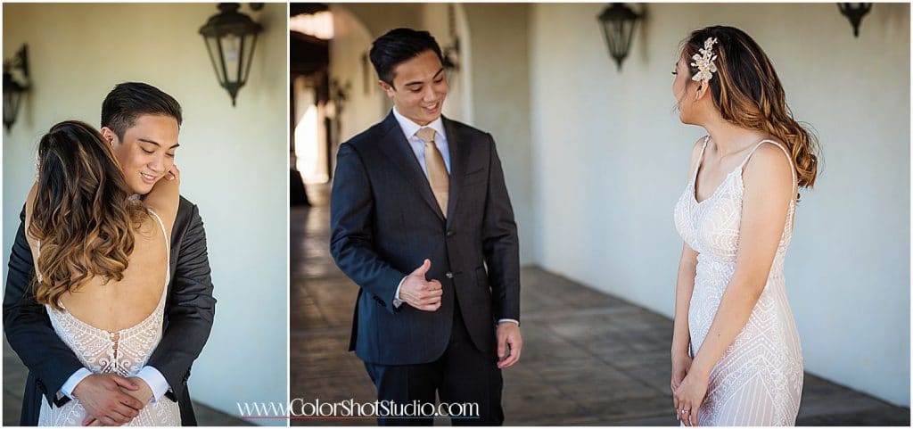 First Look Bride and Groom