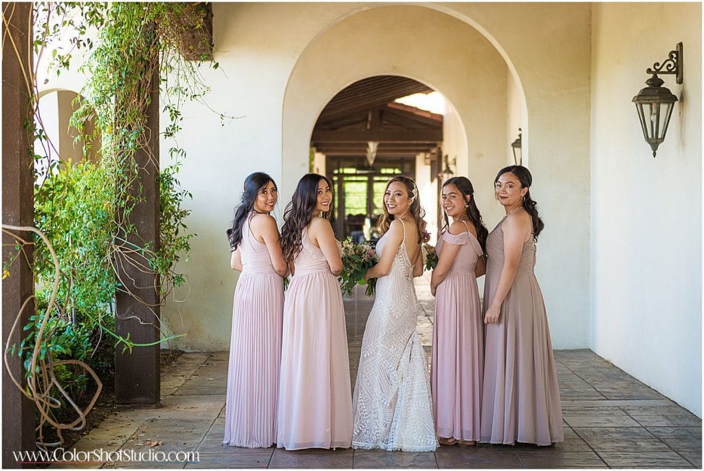 Bride with Bridesmaids