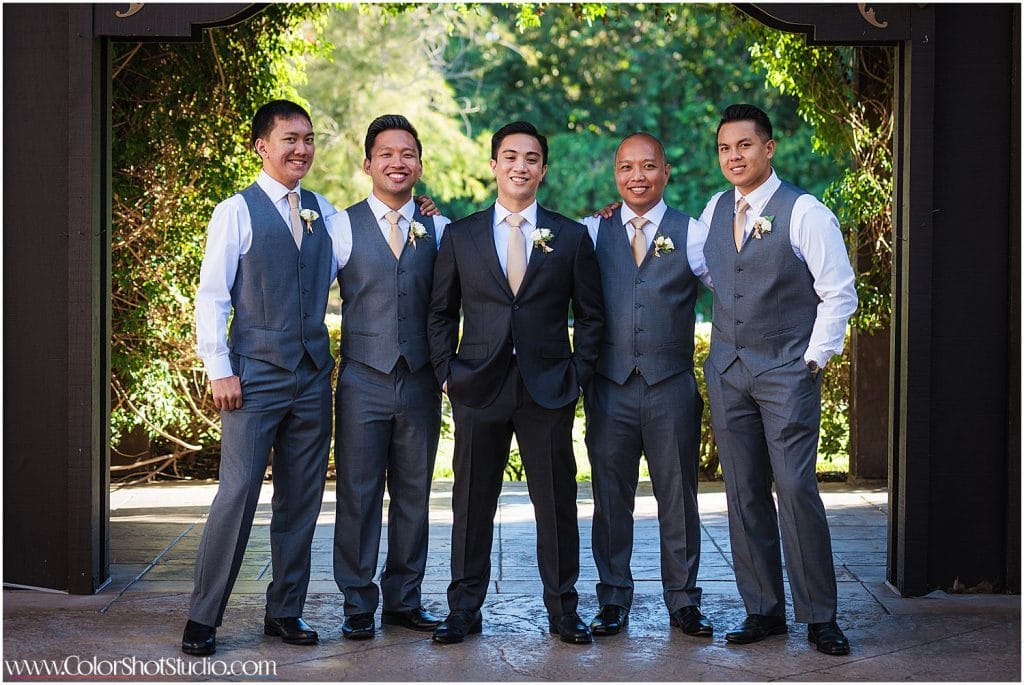 Groom with groomsmen