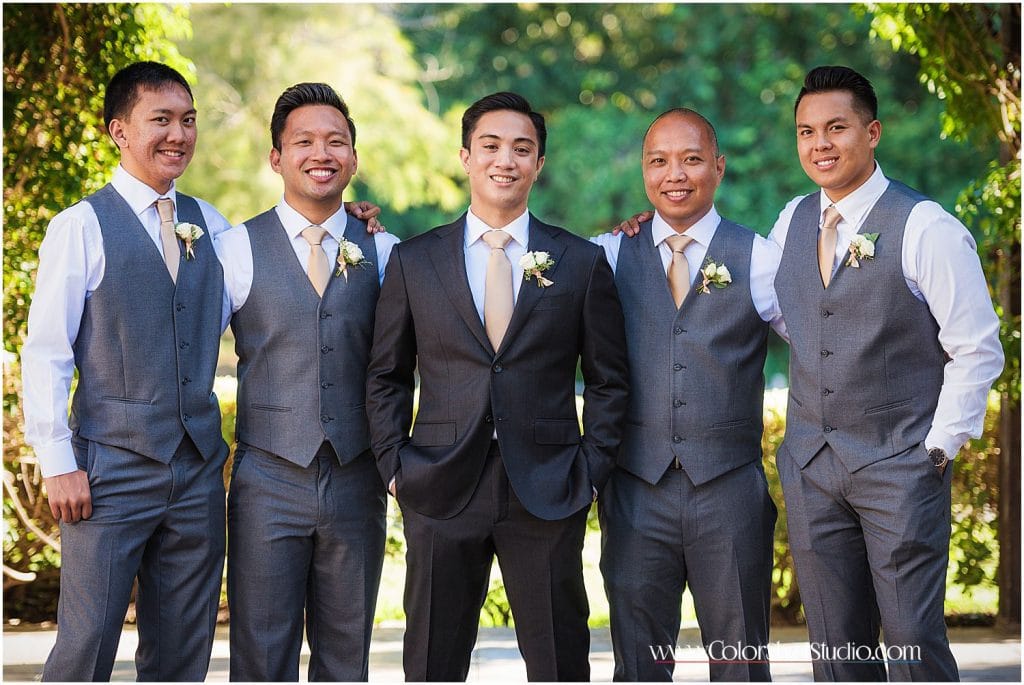 Groom with groomsmen