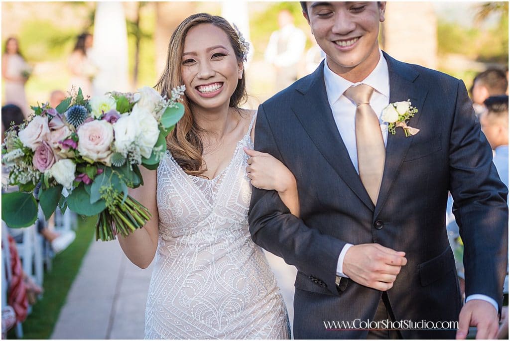 Happy Bride and groom
