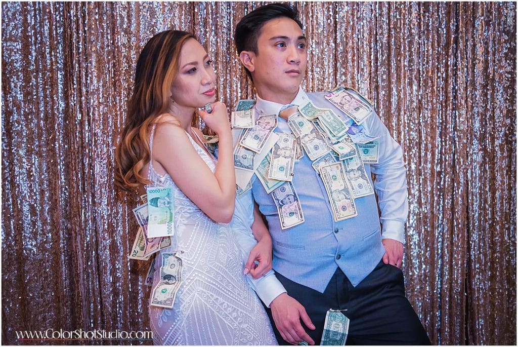 Money Dance during the wedding reception