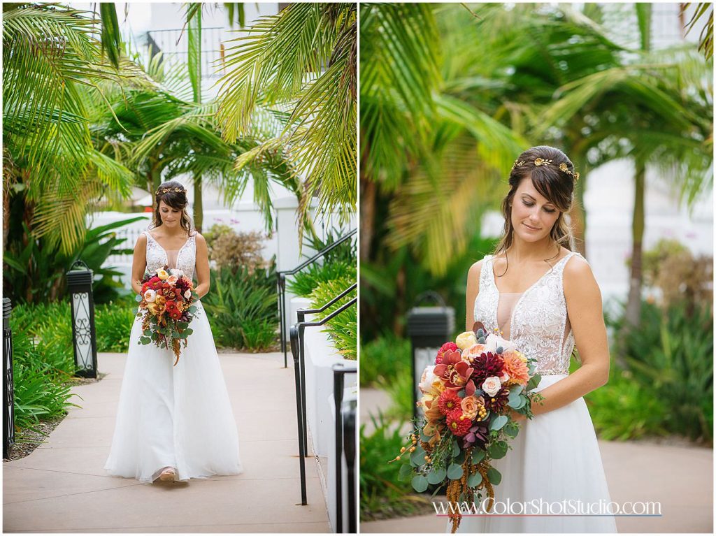 Bridal Portraits Omni la costa resort wedding photography by color shot studio
