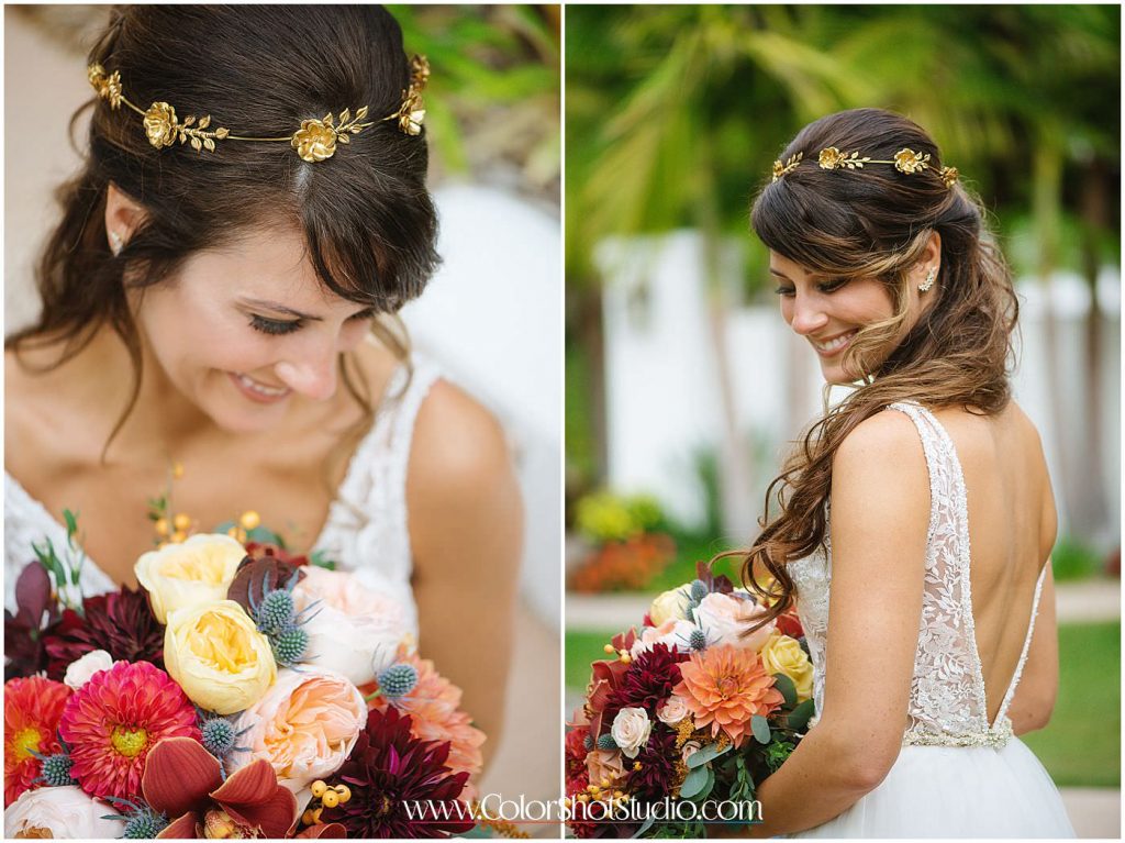 Bridal Portraits Omni la costa resort wedding photography by color shot studio