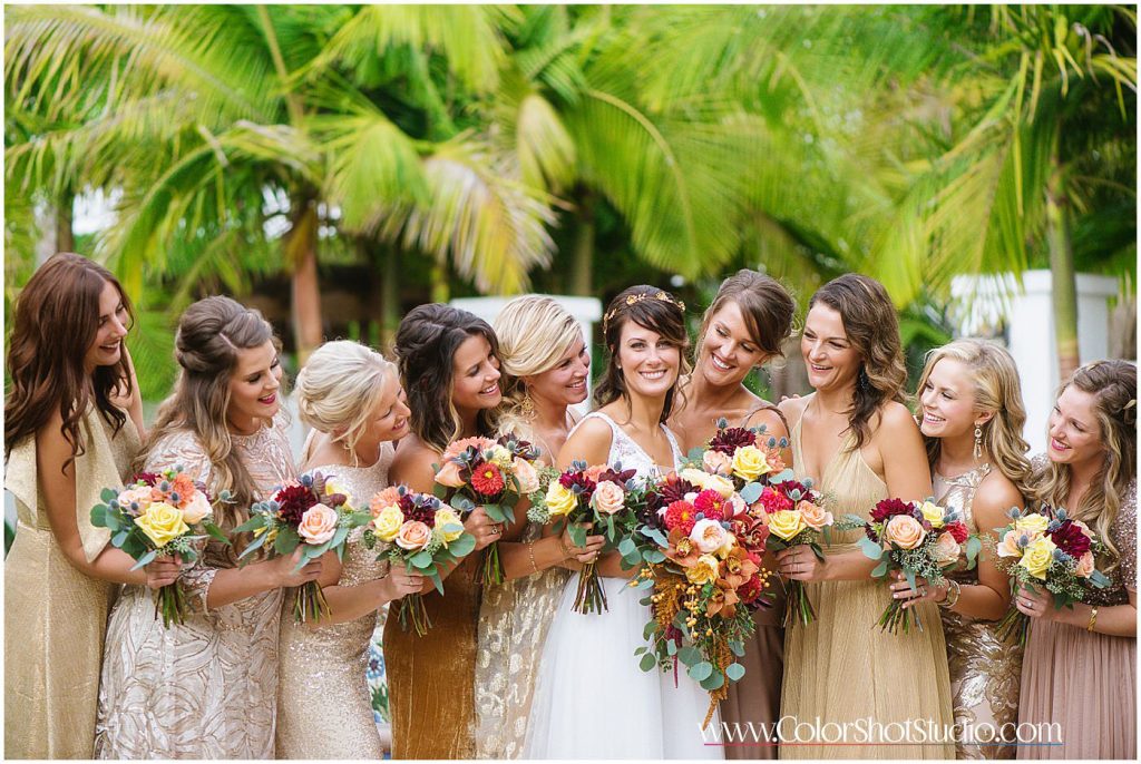 Bride and Bridesmaid group photo
