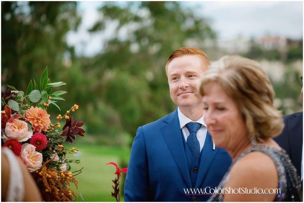 Grooms reaction after seeing bride for the first time