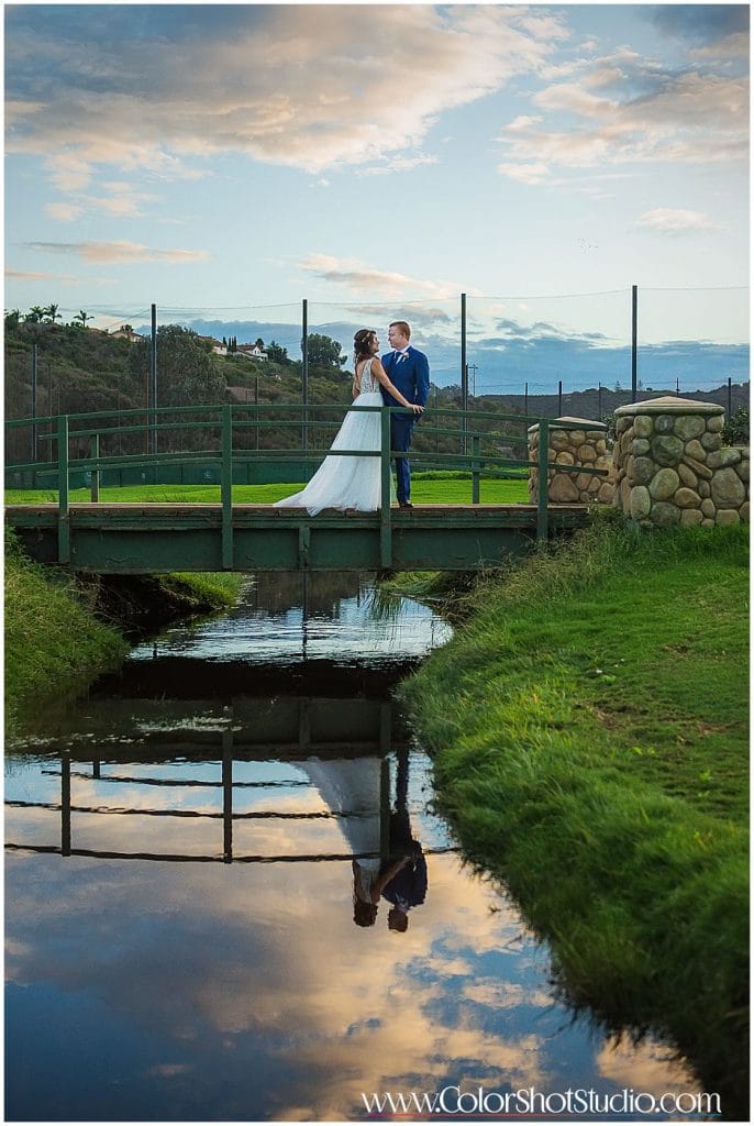 Bride and Groom Portraits Omni la costa resort wedding photography by color shot studio