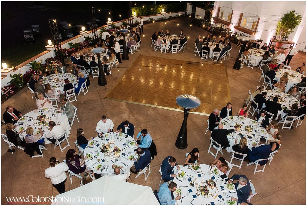 Wedding Reception Guests on the dinner table
