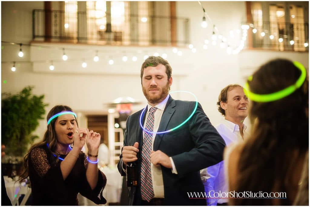 Brides brother dancing on the dance floor