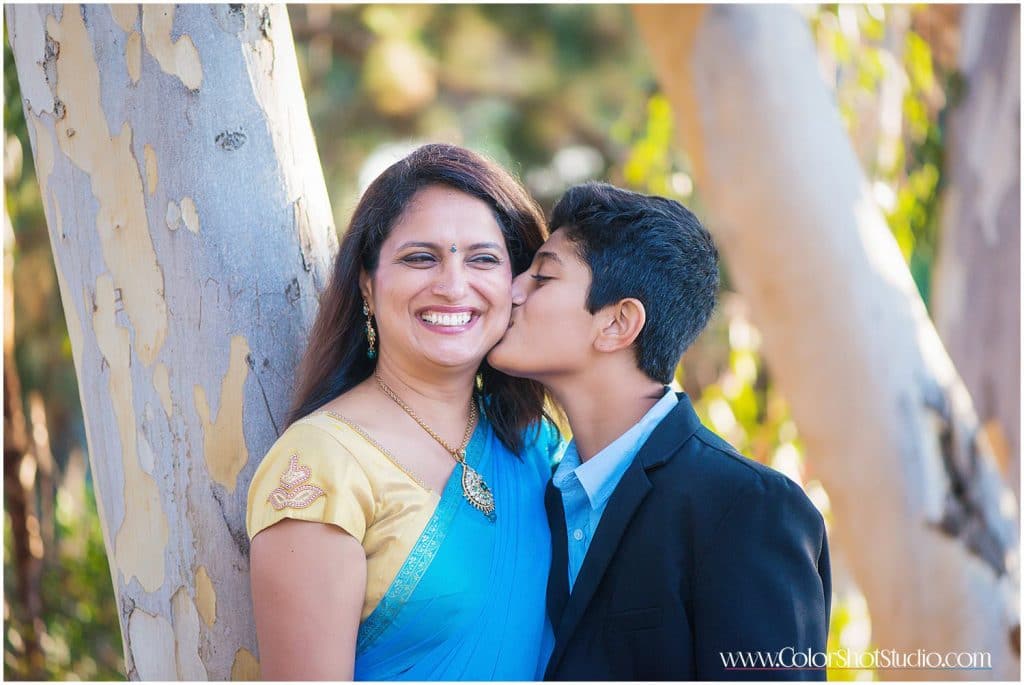 son kissing his mother